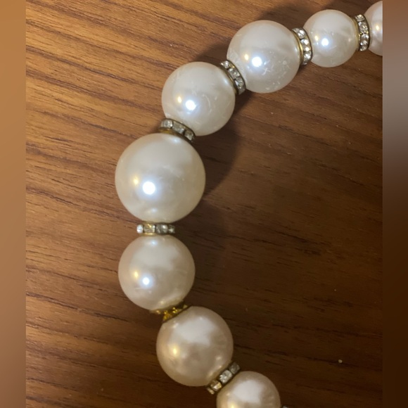 Metallic Cage Evening Bag with Pearls & Rhinestones Bucket Clutch Purse - Picture 10 of 14